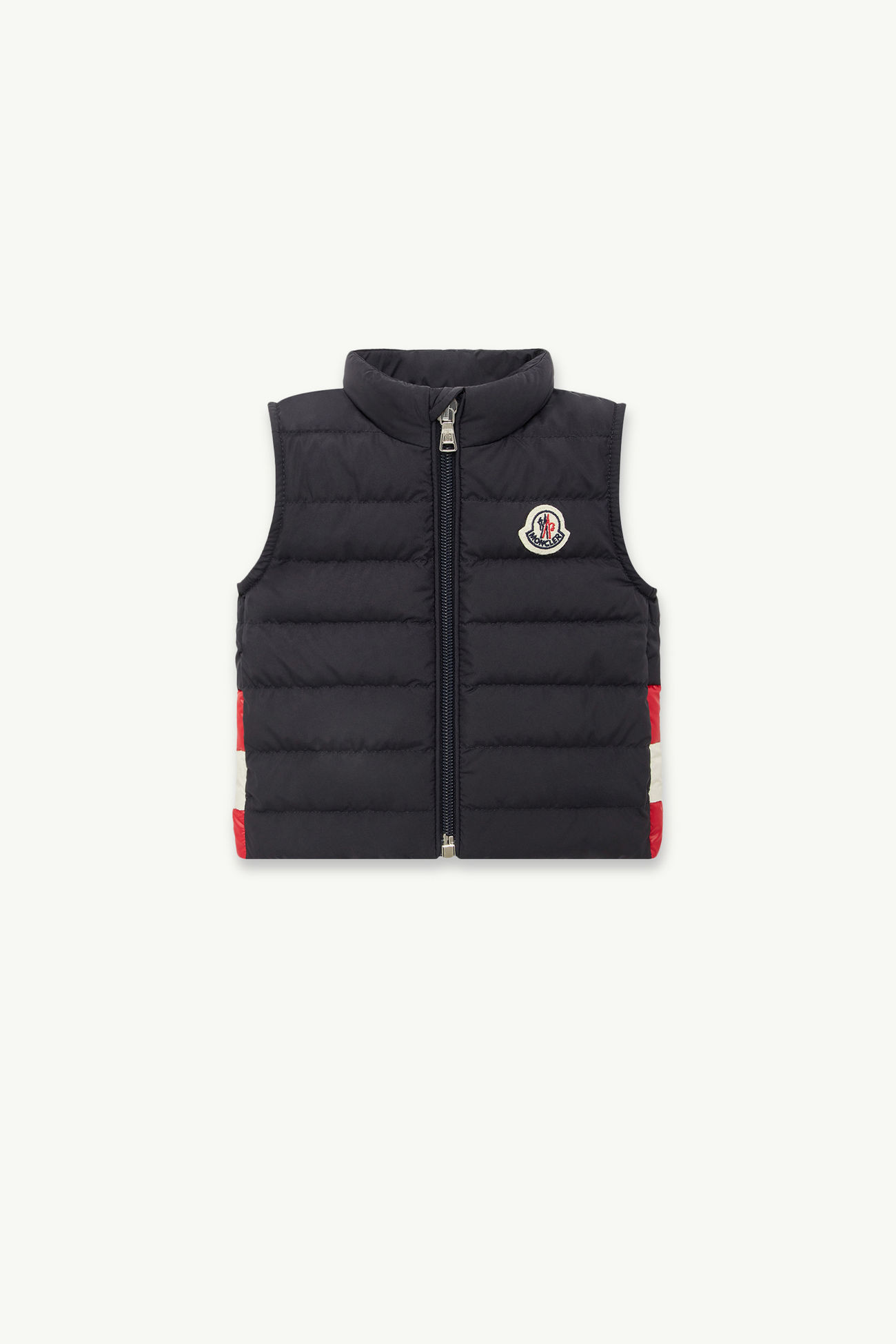 Cuff Down Gilet Boy Navy Blue Moncler 0