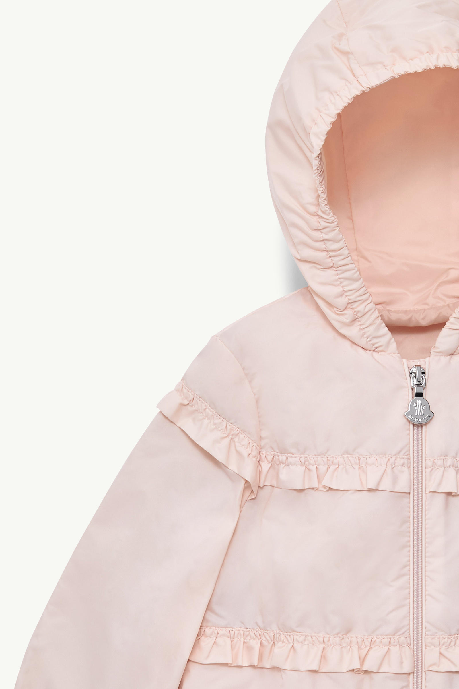Hiti Hooded Rain Jacket Girl Light Pink Moncler 1