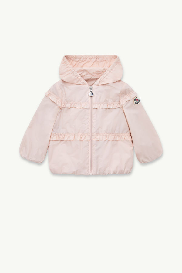 Hiti Hooded Rain Jacket Girl Light Pink Moncler 0