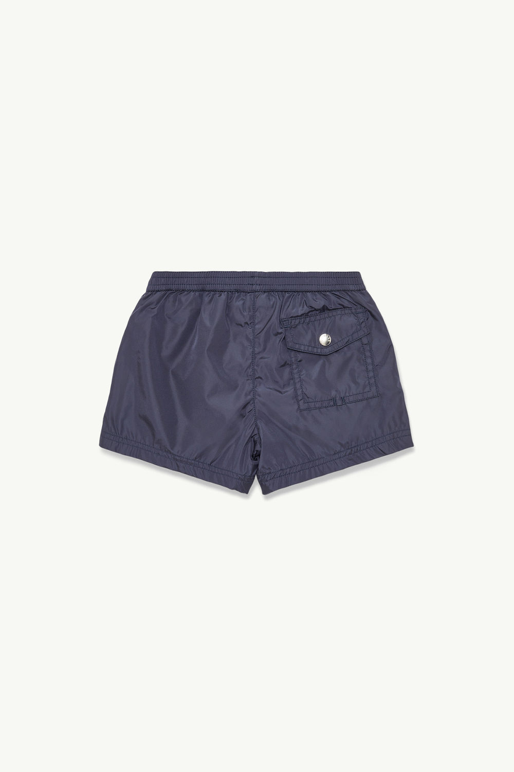 Tricolour-Trimmed Swim Shorts Boy Navy Blue Moncler 1