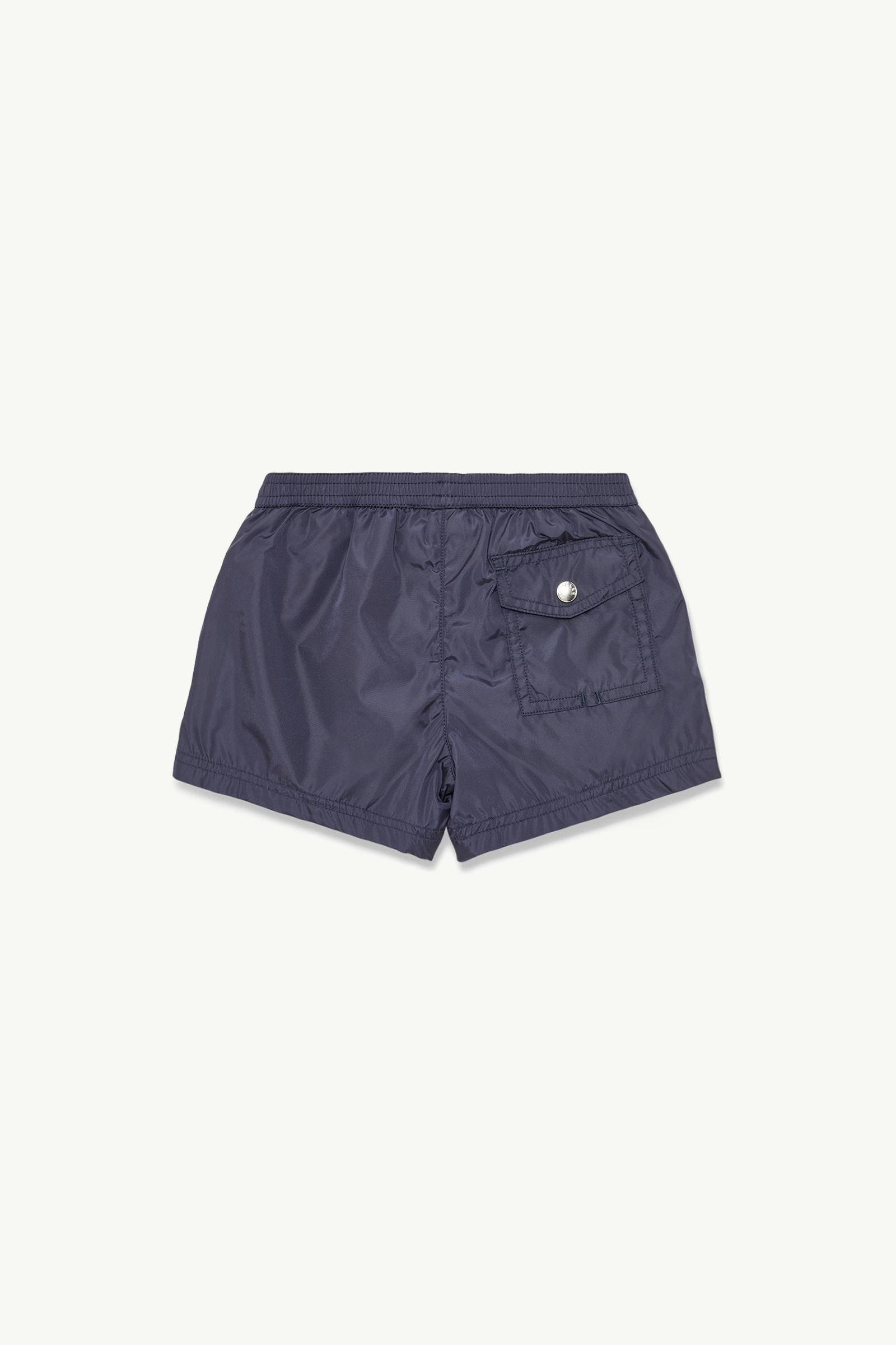 Tricolour-Trimmed Swim Shorts Boy Navy Blue Moncler 1