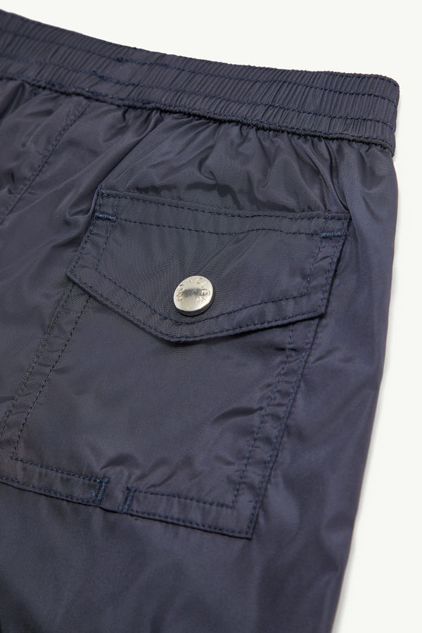 Short de bain à bords tricolores Garçon Bleu marine Moncler 3