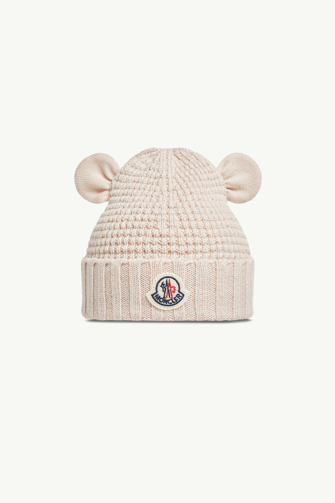 泰迪熊耳朵羊毛冷帽 中性 淺粉紅色 Moncler 0