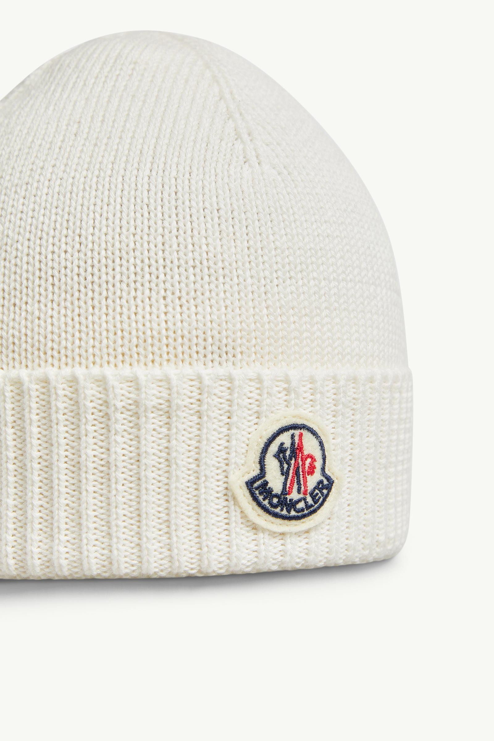 Cotton Beanie Girl White Moncler 1