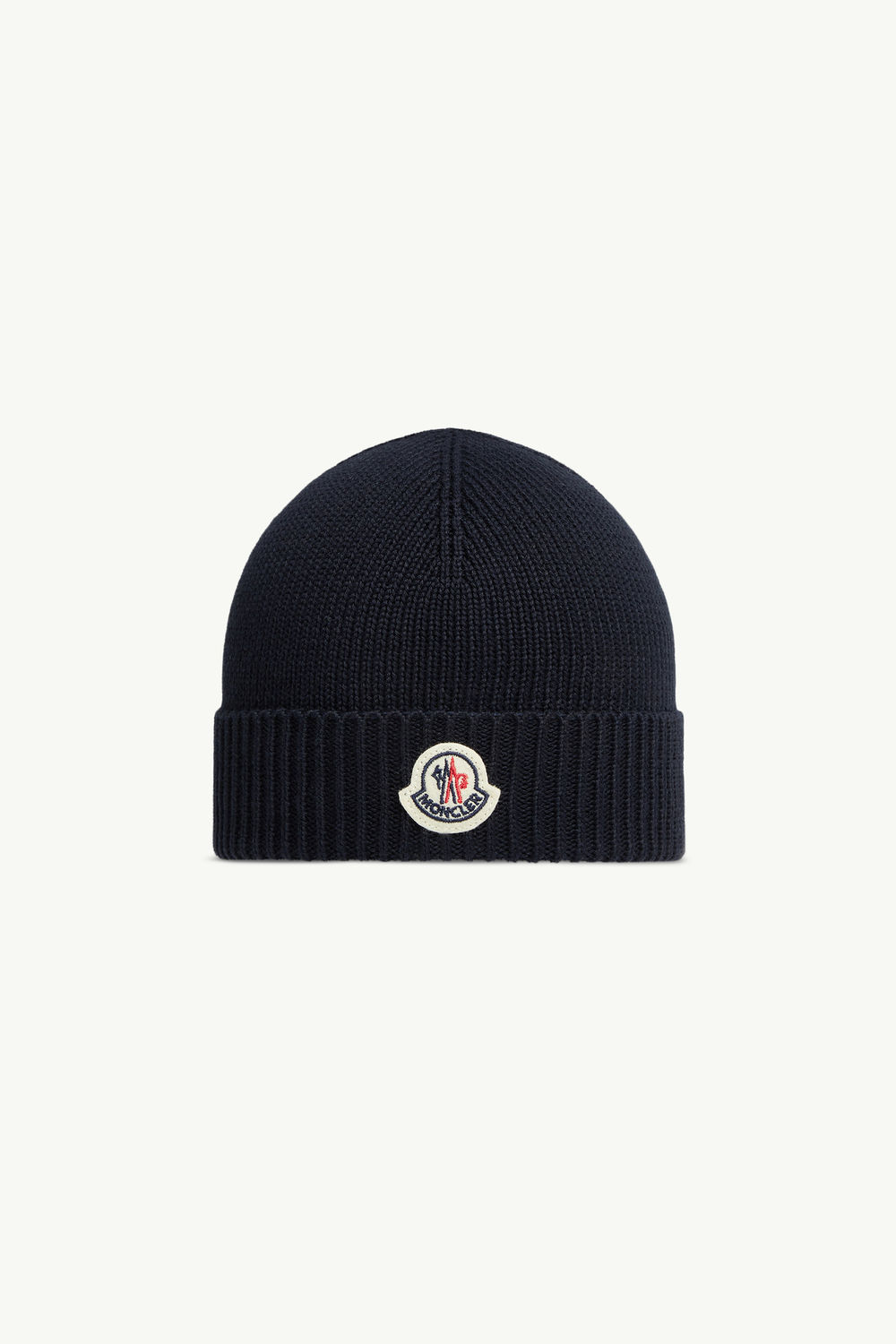 Cotton Beanie Girl Navy Blue Moncler 0