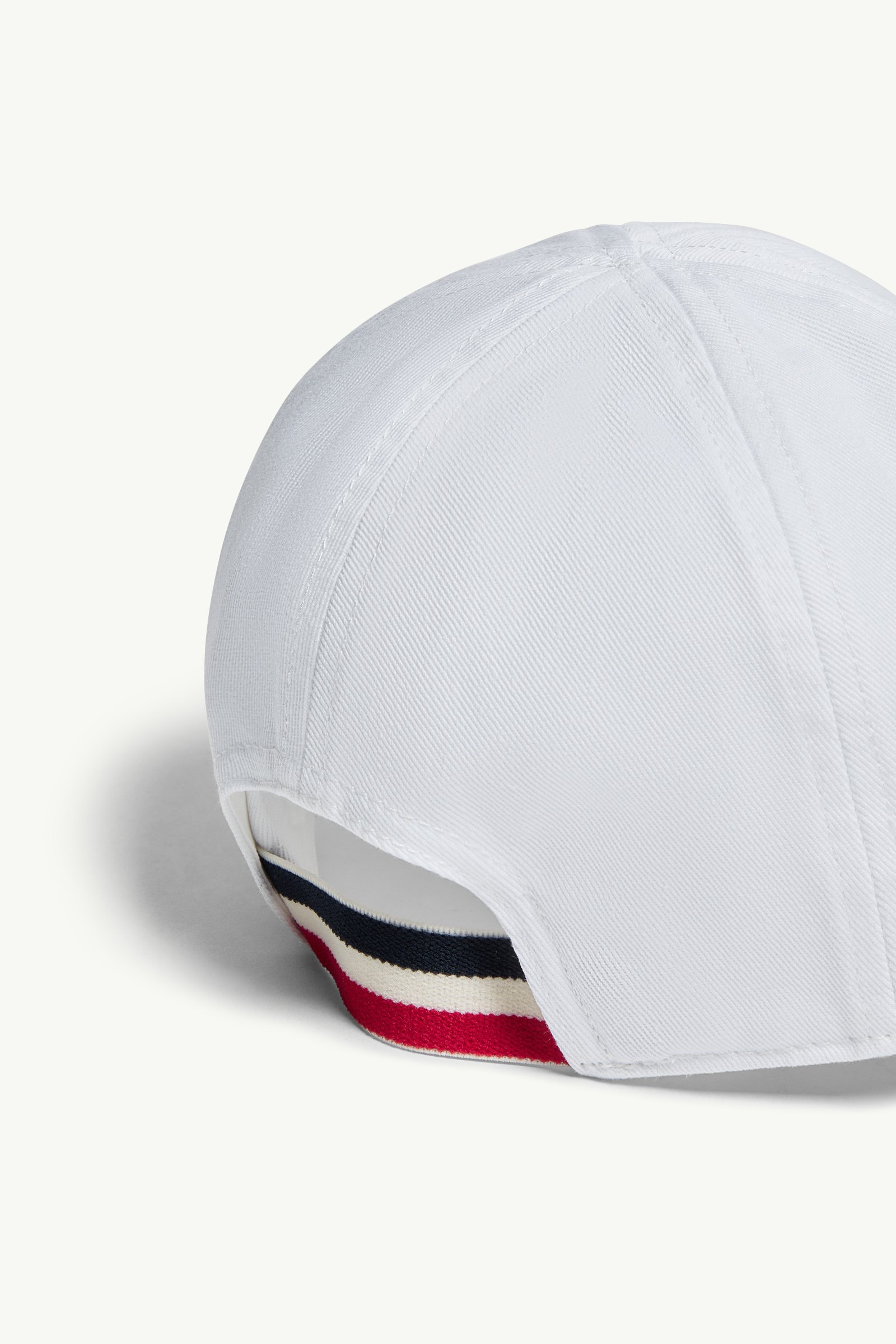 Cotton Gabardine Baseball Cap Boy White Moncler 1