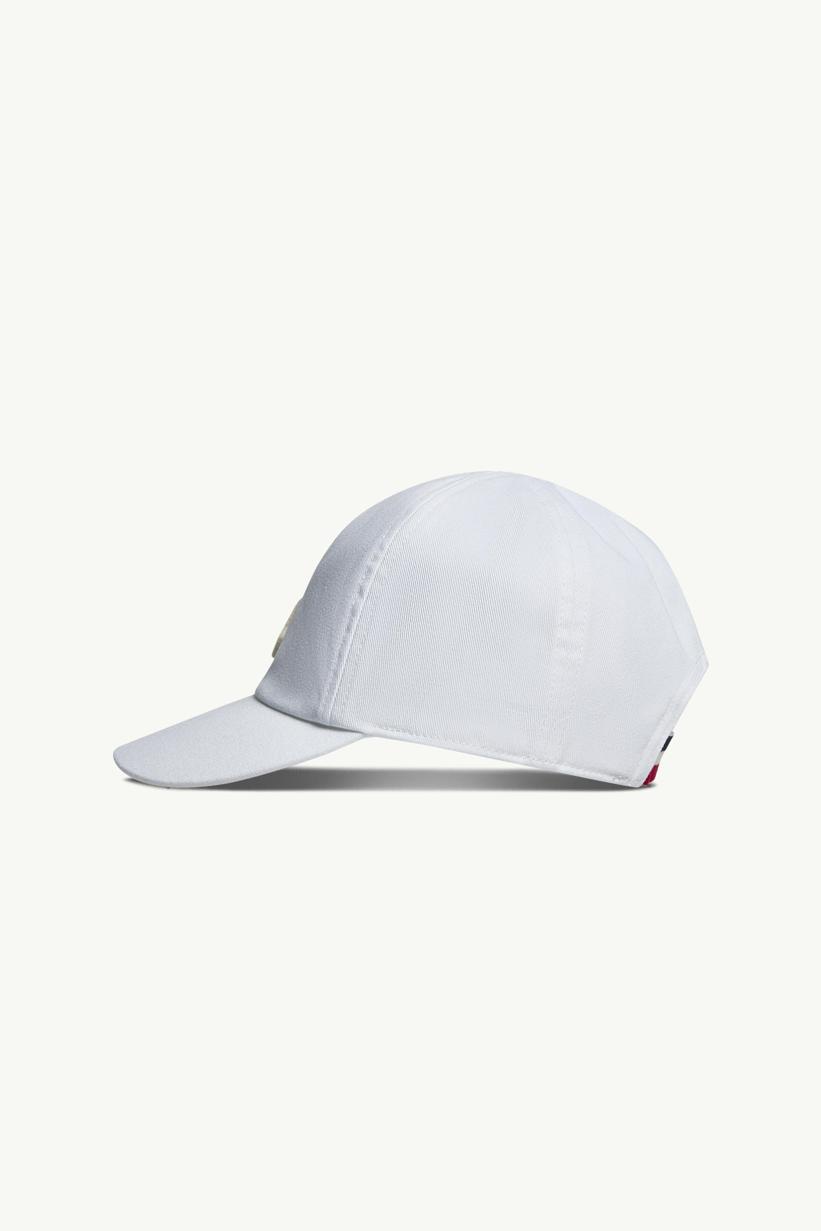 Cotton Gabardine Baseball Cap Boy White Moncler 2