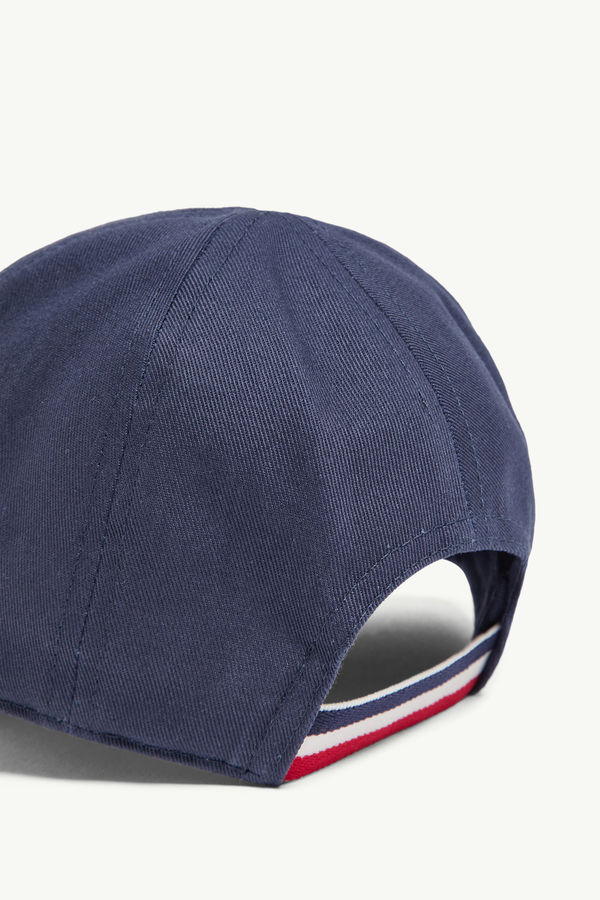Casquette en gabardine de coton Garçon Bleu Moncler 1