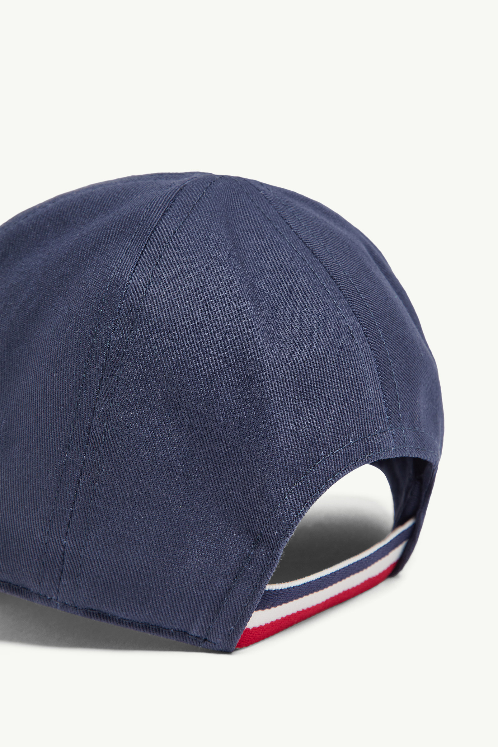 Cotton Gabardine Baseball Cap Boy Blue Moncler 1