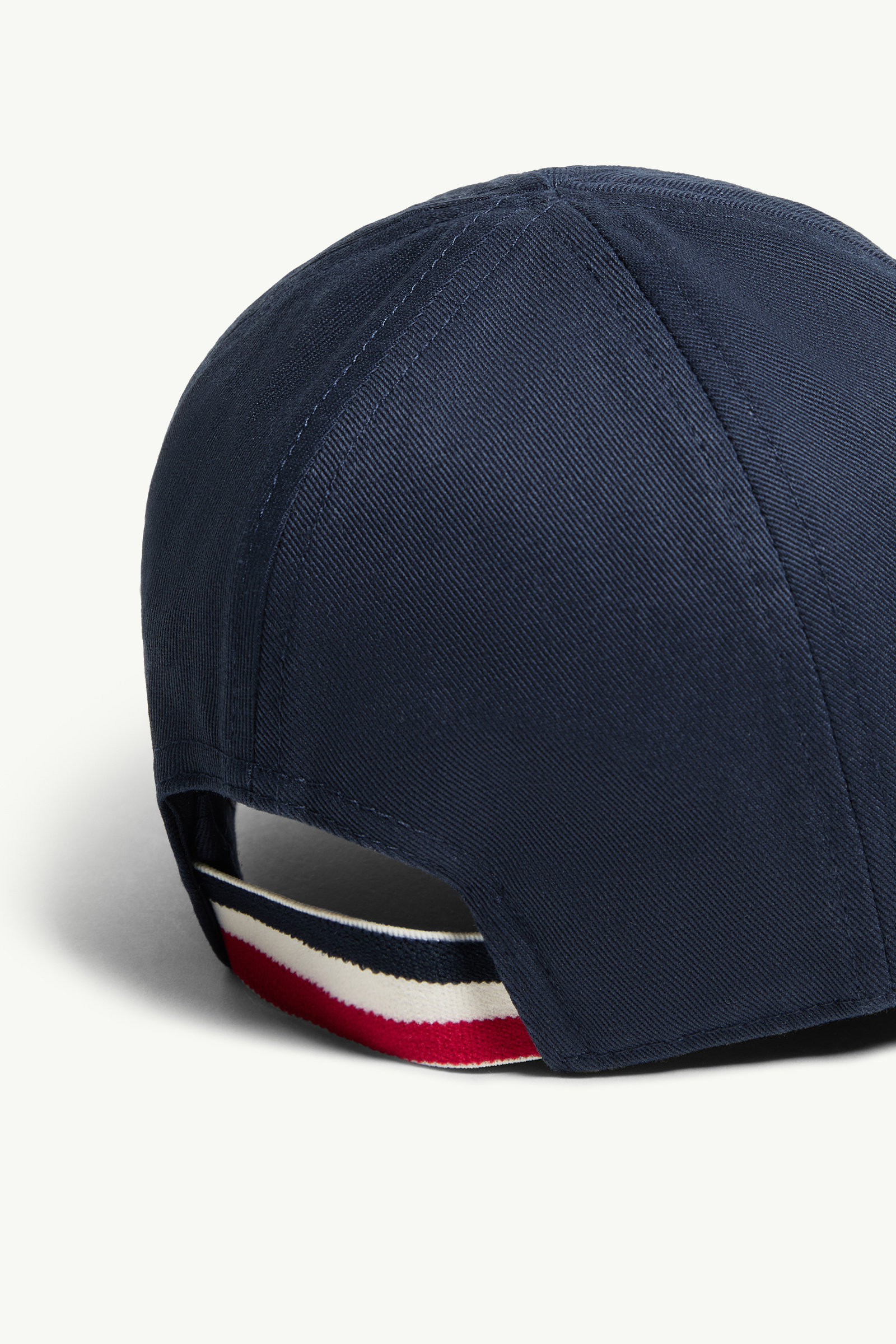 Cotton Gabardine Baseball Cap Boy Blue Moncler 3