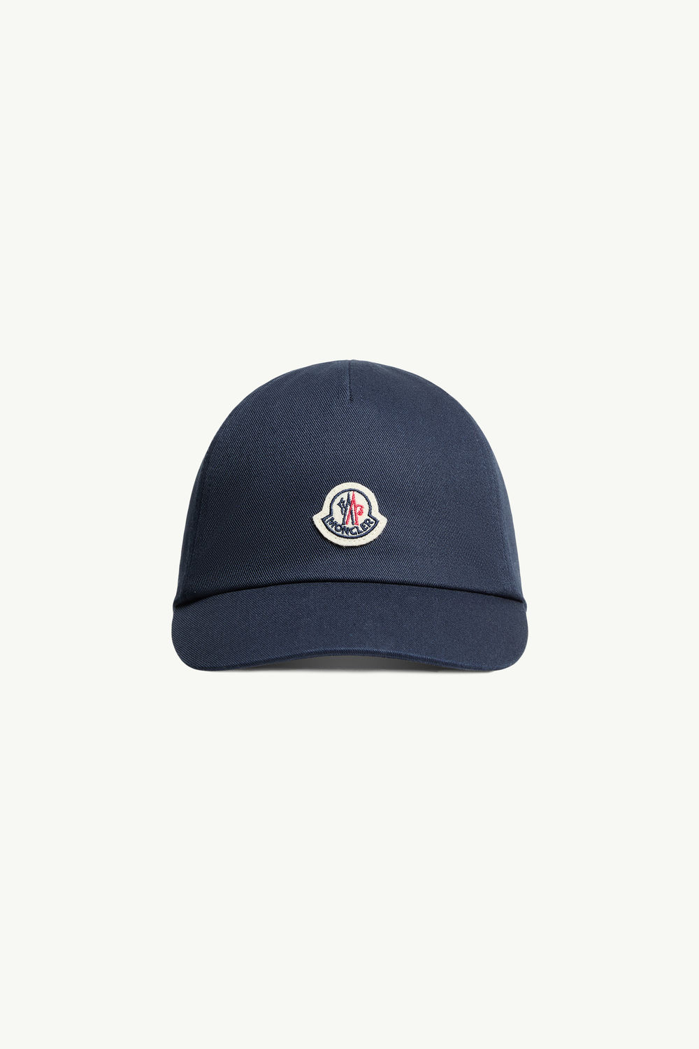 Cotton Gabardine Baseball Cap Boy Blue Moncler 0