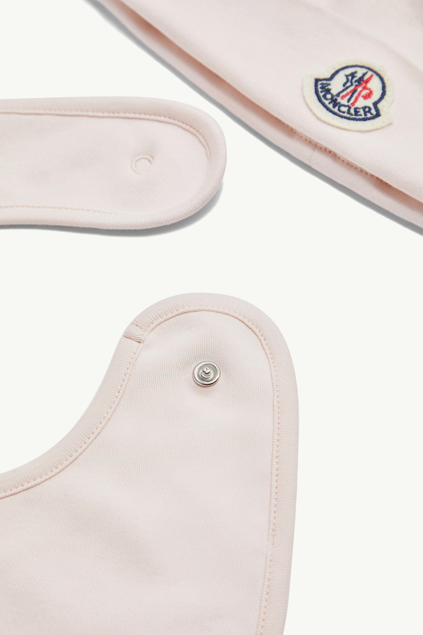 Set in cotone con motivo orsacchiotto Gender Neutral Rosa Chiaro Moncler 2