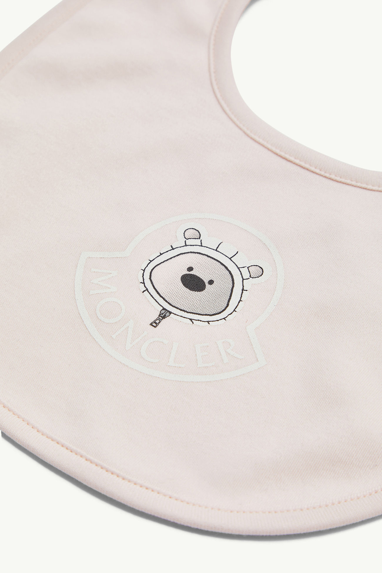 Set in cotone con motivo orsacchiotto Gender Neutral Rosa Chiaro Moncler 3