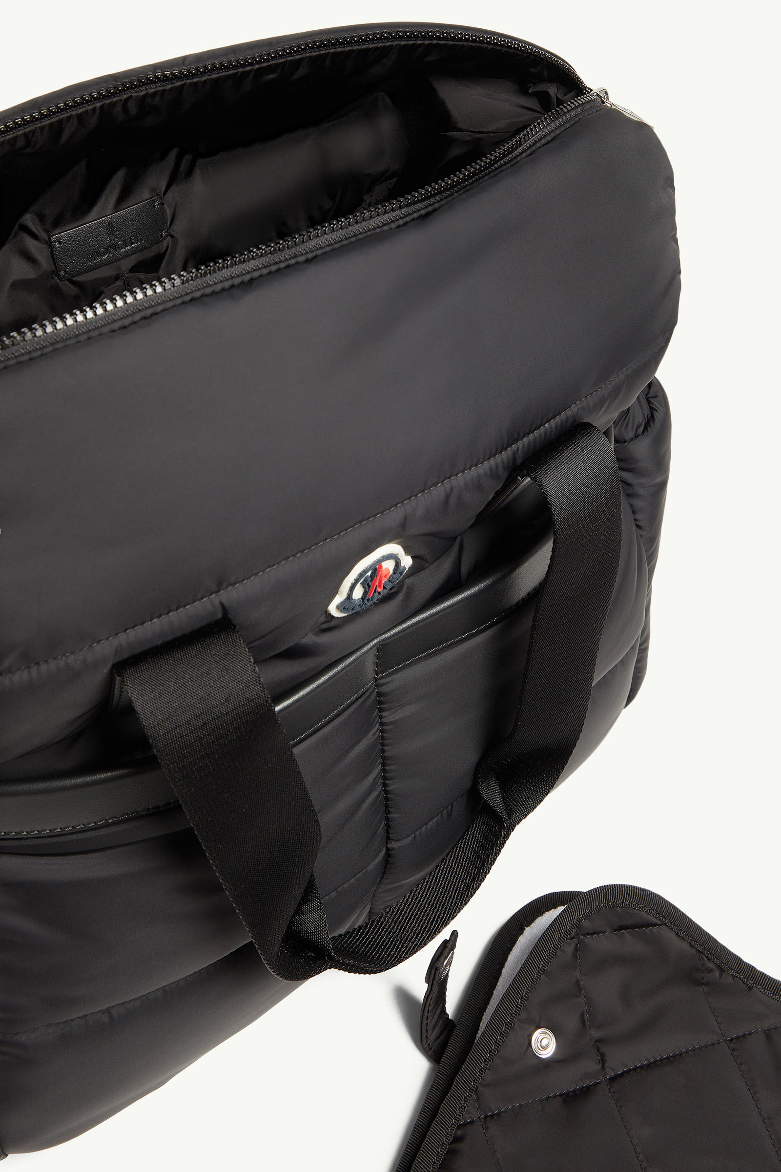 Nylon Diaper Bag Gender Neutral Black Moncler 3