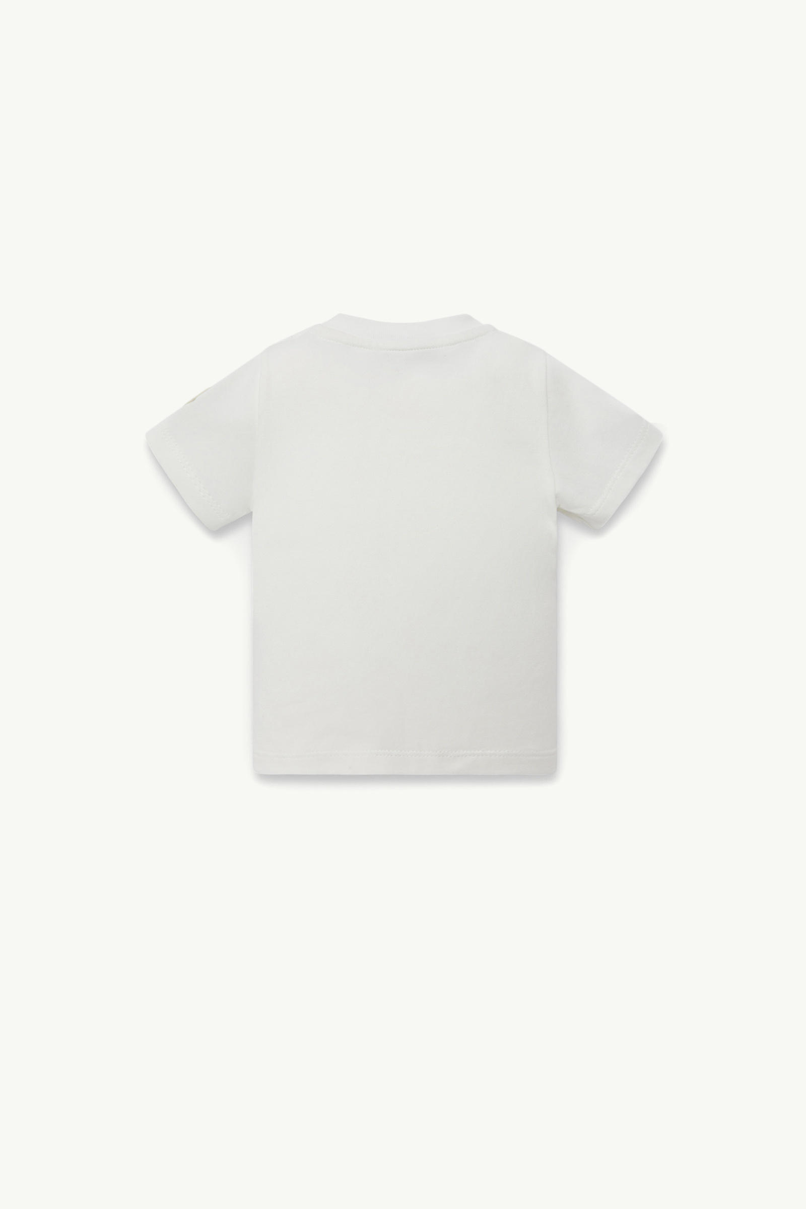 Basketball Motif Cotton T-Shirt Boy White Moncler 1