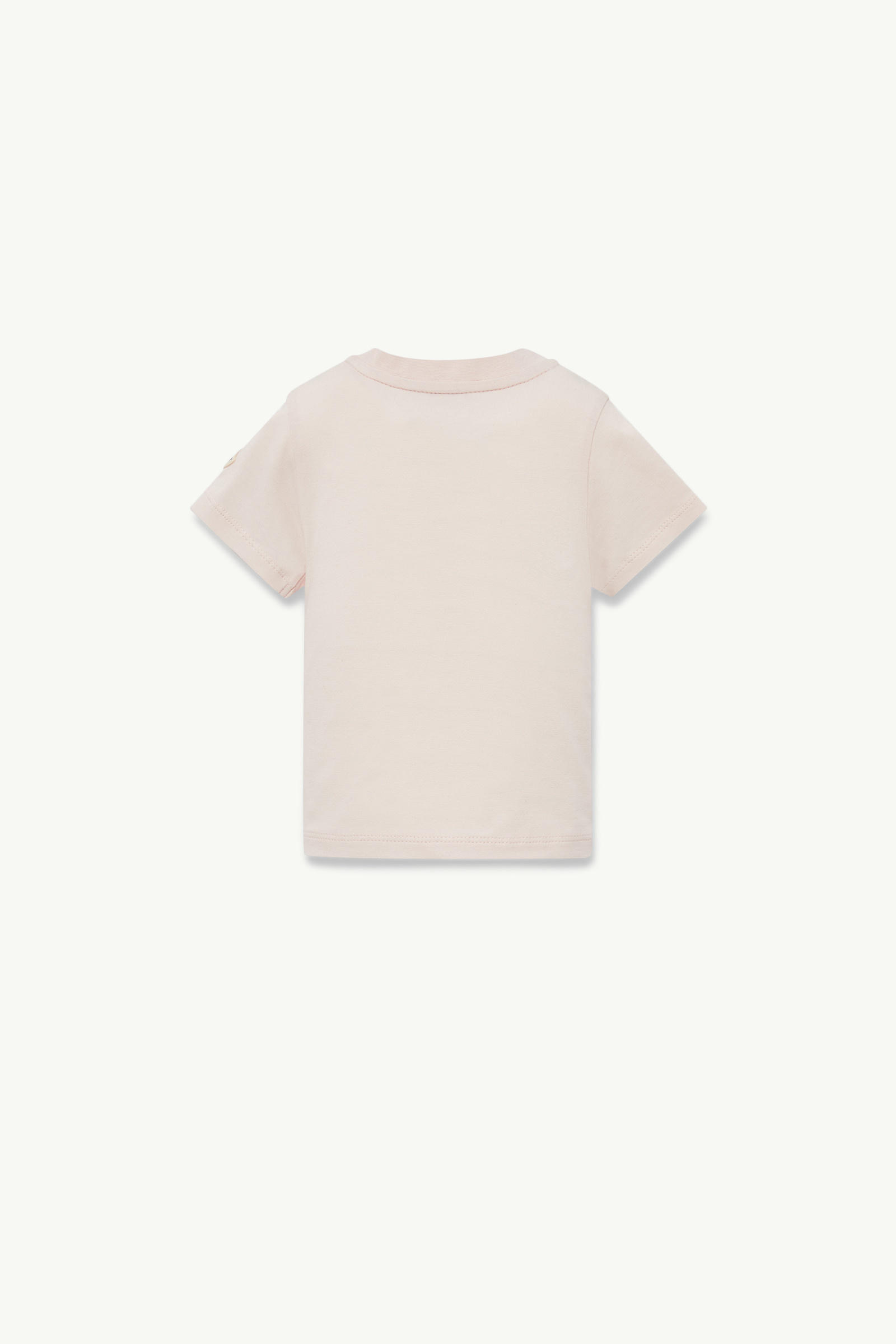 Teddy Bear Motif Cotton T-Shirt Girl Light Pink Moncler 1