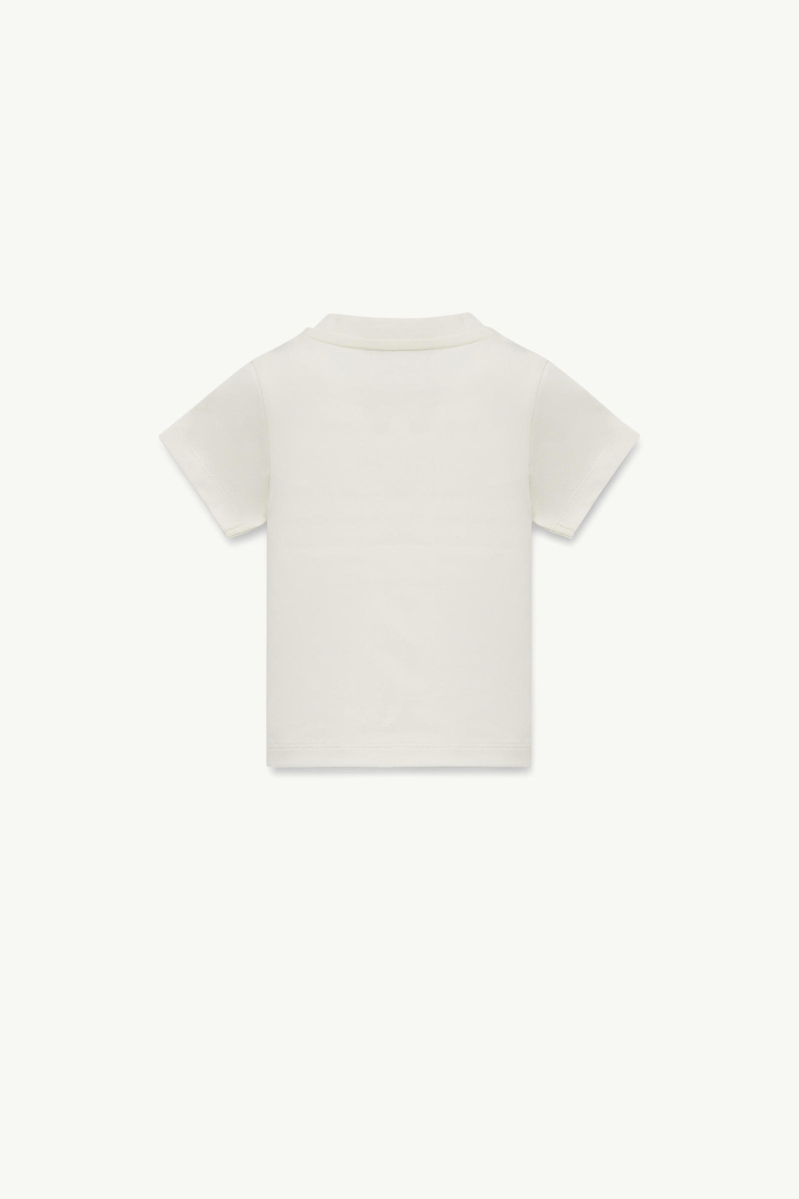 Embroidered Logo Cotton T-Shirt Girl White Moncler 1