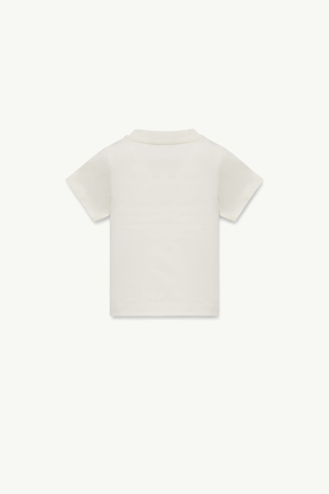 T-shirt con logo ricamato in cotone Bambina Bianco Moncler 1
