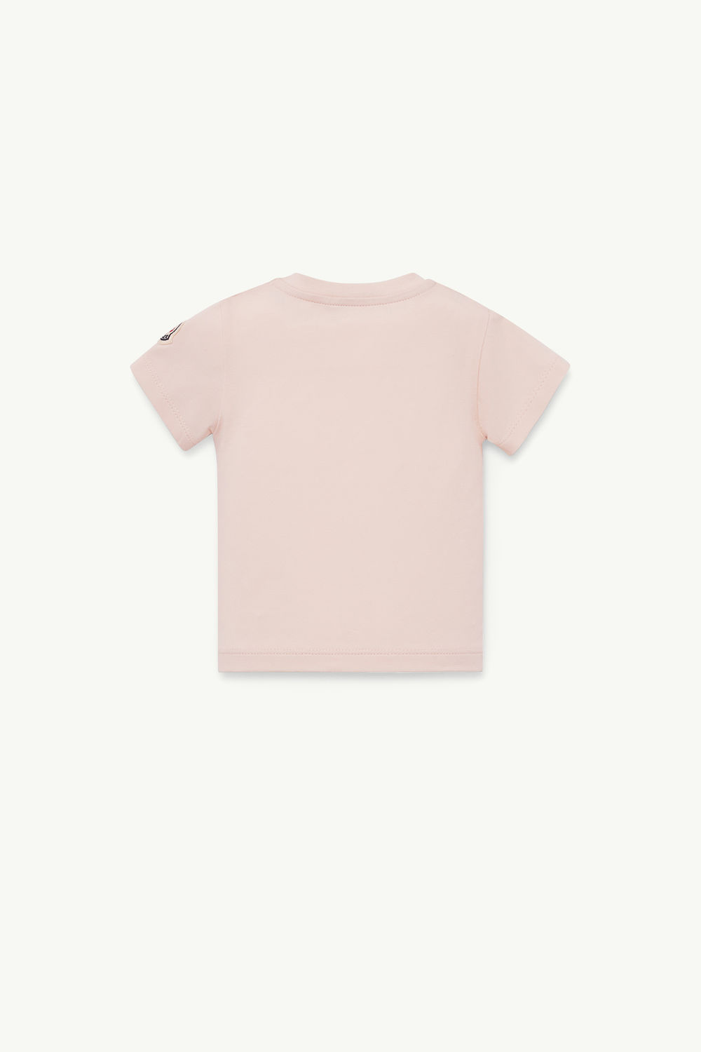 Teddy Bear Motif Cotton T-Shirt Gender Neutral Light Pink Moncler 1