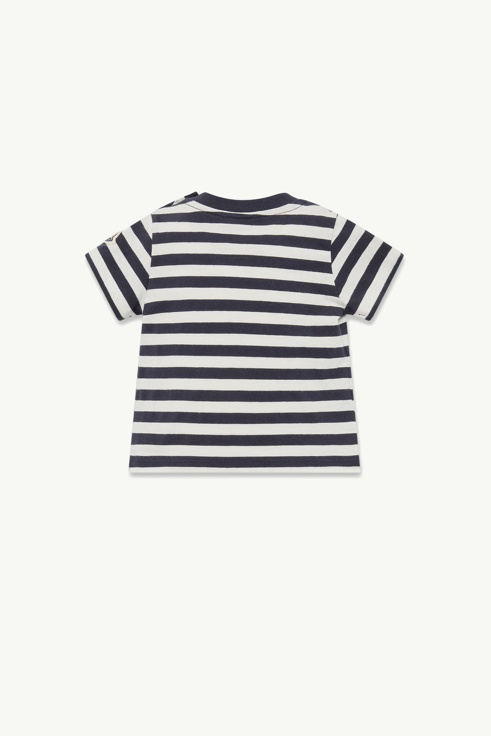 T-shirt en coton à motif baleine Garçon Blanc & Bleu Moncler 1
