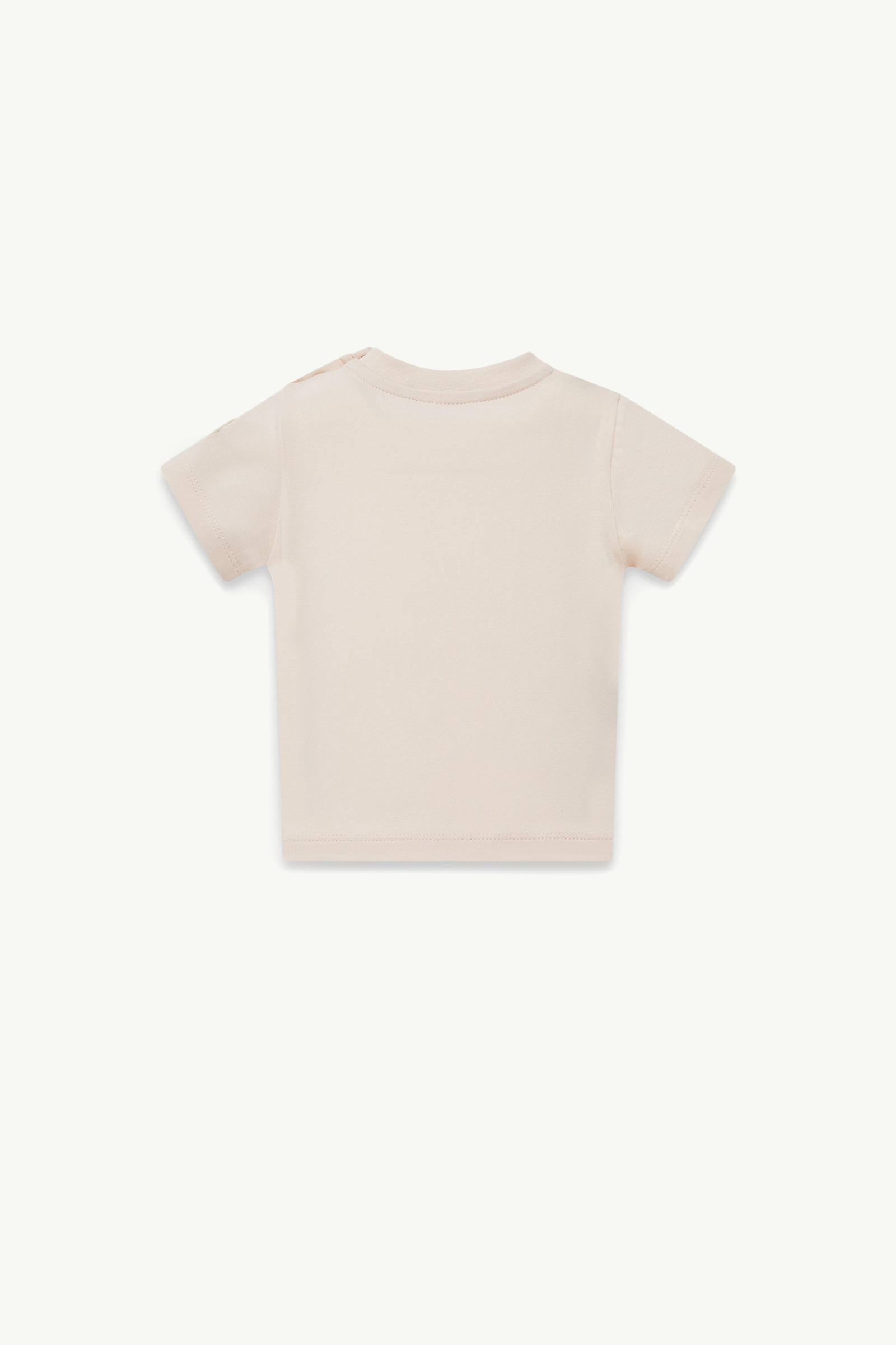 Teddy Bear Motif Cotton T-Shirt Girl Light Pink Moncler 1