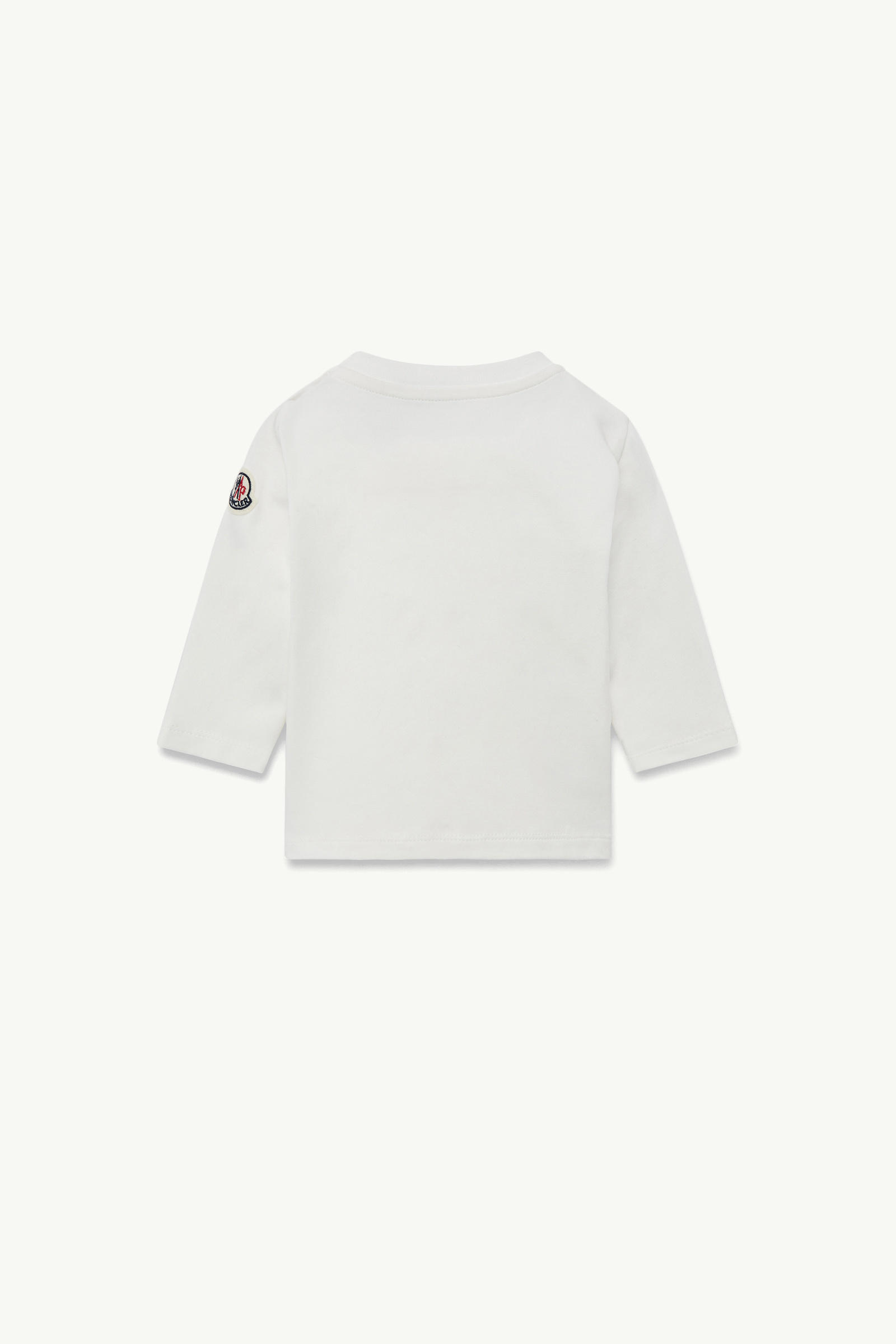 塗鴉標誌長袖棉質T恤 男童 白色 Moncler 1