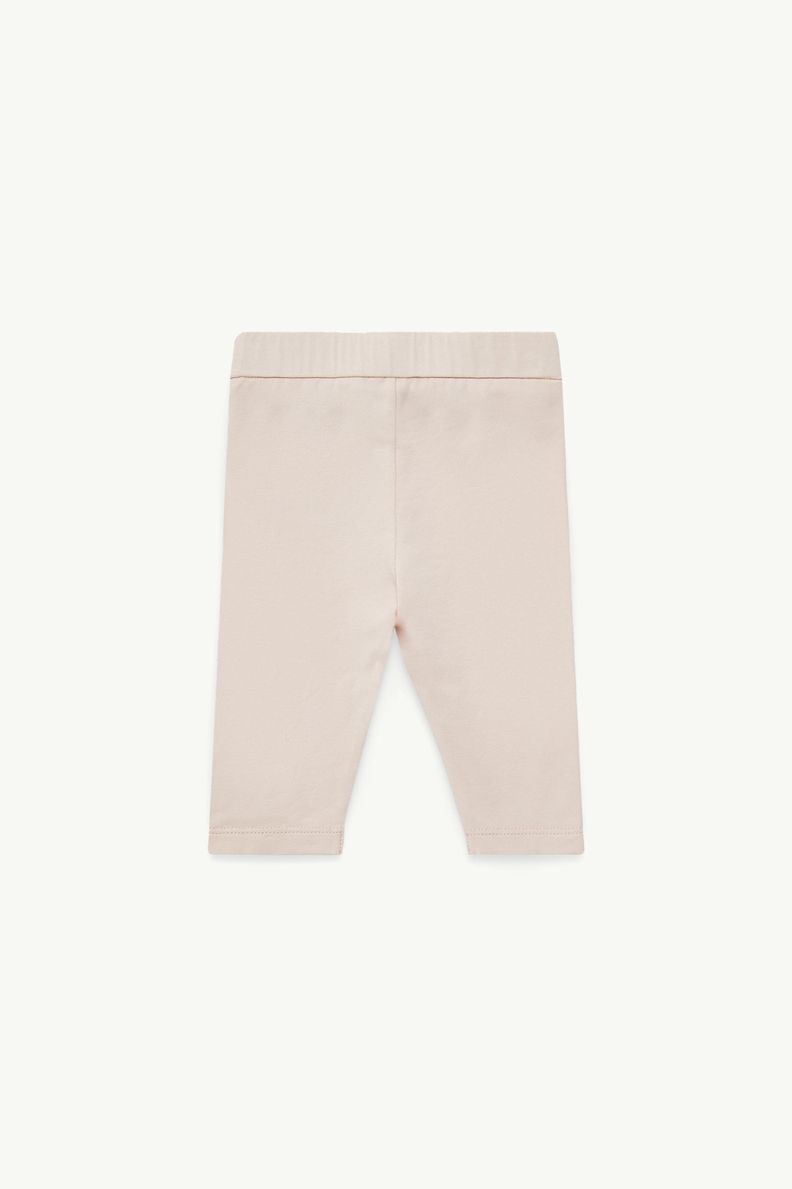 Cotton Leggings Girl Light Pink Moncler 1