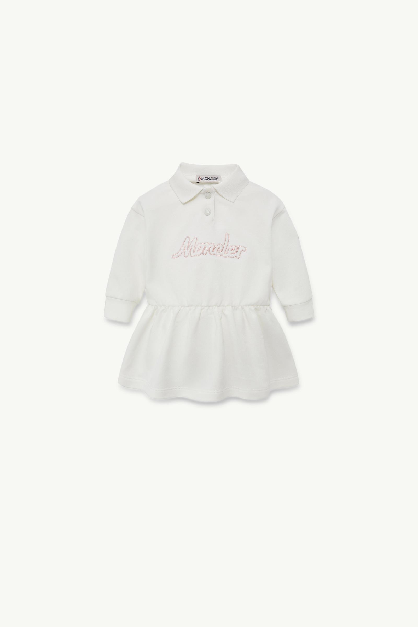 Embroidered Logo Long Sleeve Cotton Polo Dress_findInBoutique_image