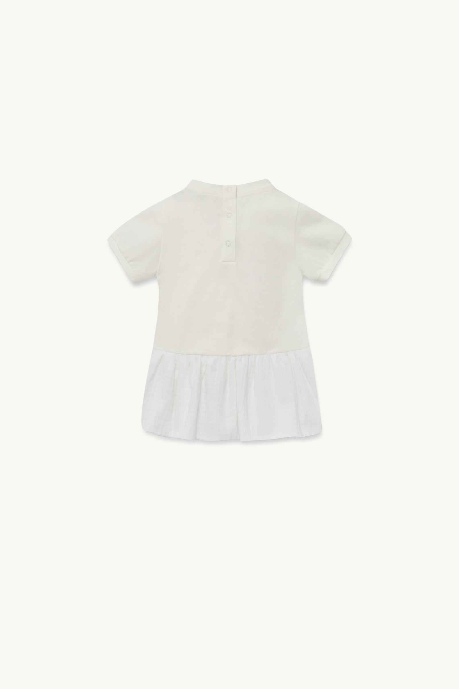 褶縐棉質連身裙 女童 白色 Moncler 1