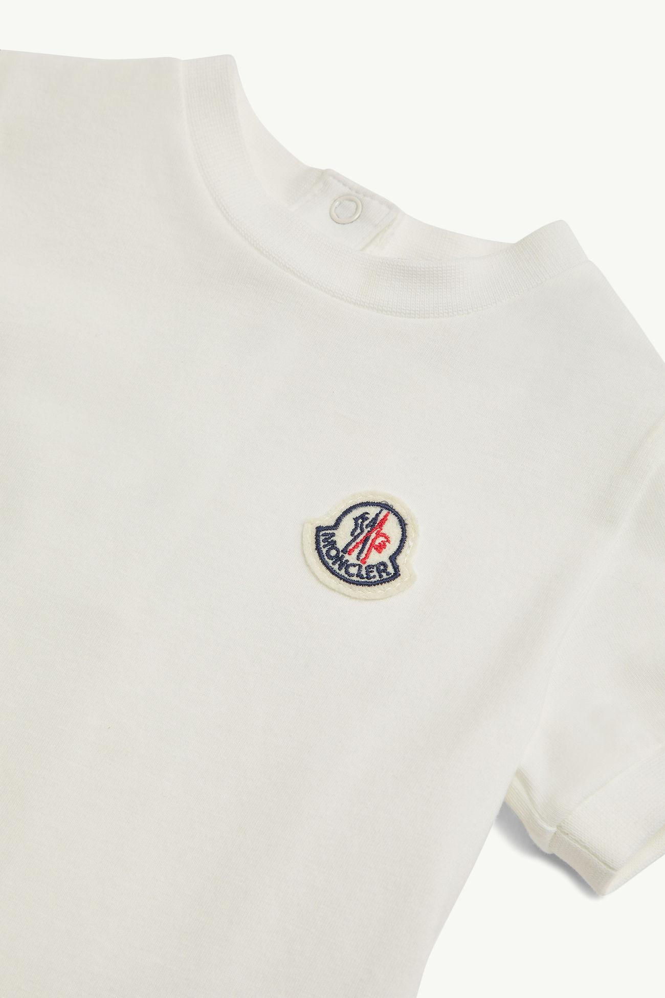Abito in cotone arricciato Bambina Bianco Moncler 2