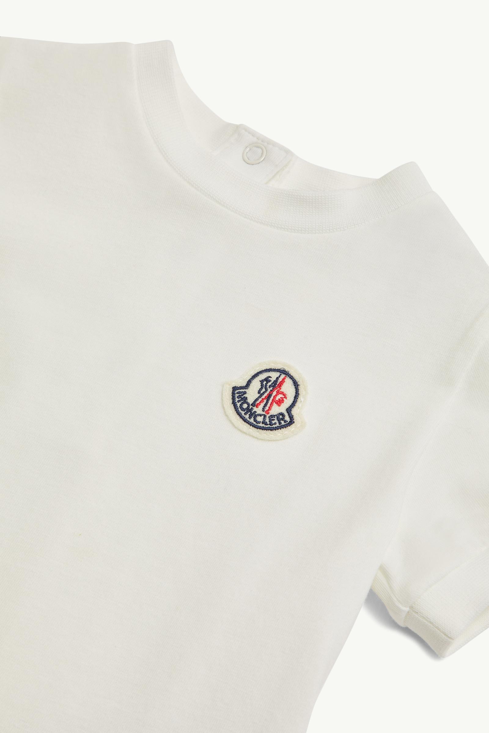 White Gathered Cotton Dress - Clothing for Children | Moncler US