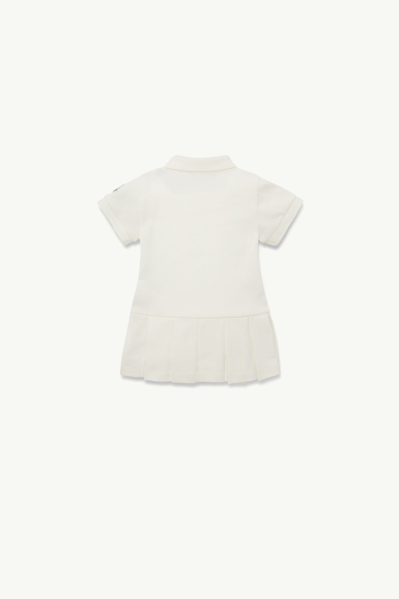 Abito a polo in cotone piquet Bambina Bianco Moncler 1
