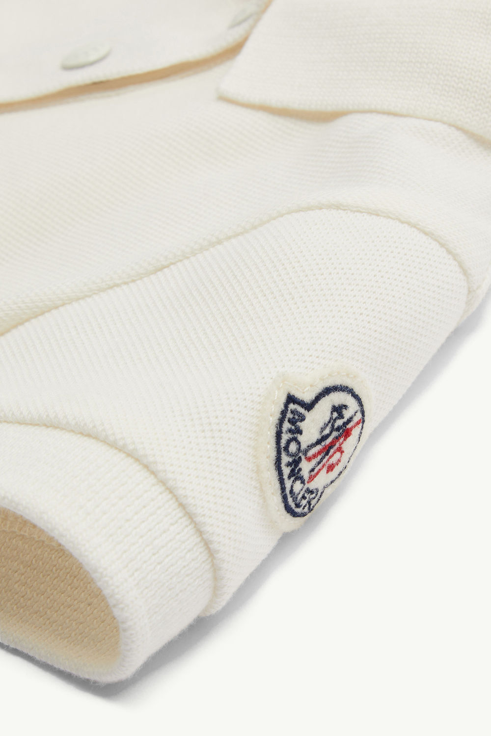 Cotton Piquet Polo Shirt Dress Girl White Moncler 3