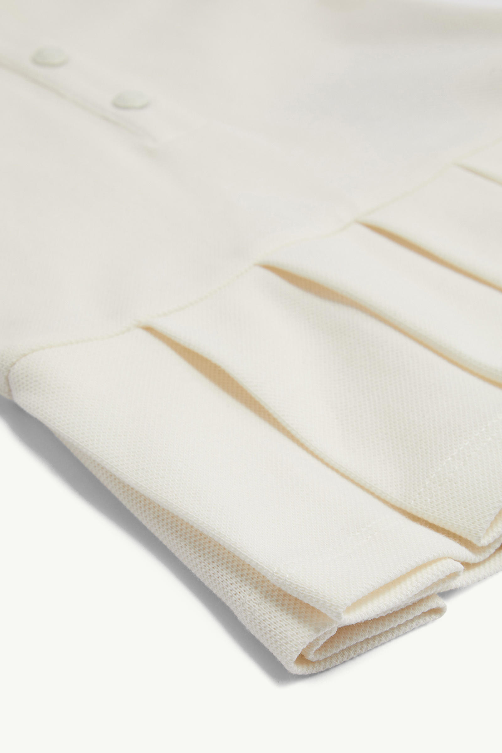 Cotton Piquet Polo Shirt Dress Girl White Moncler 4