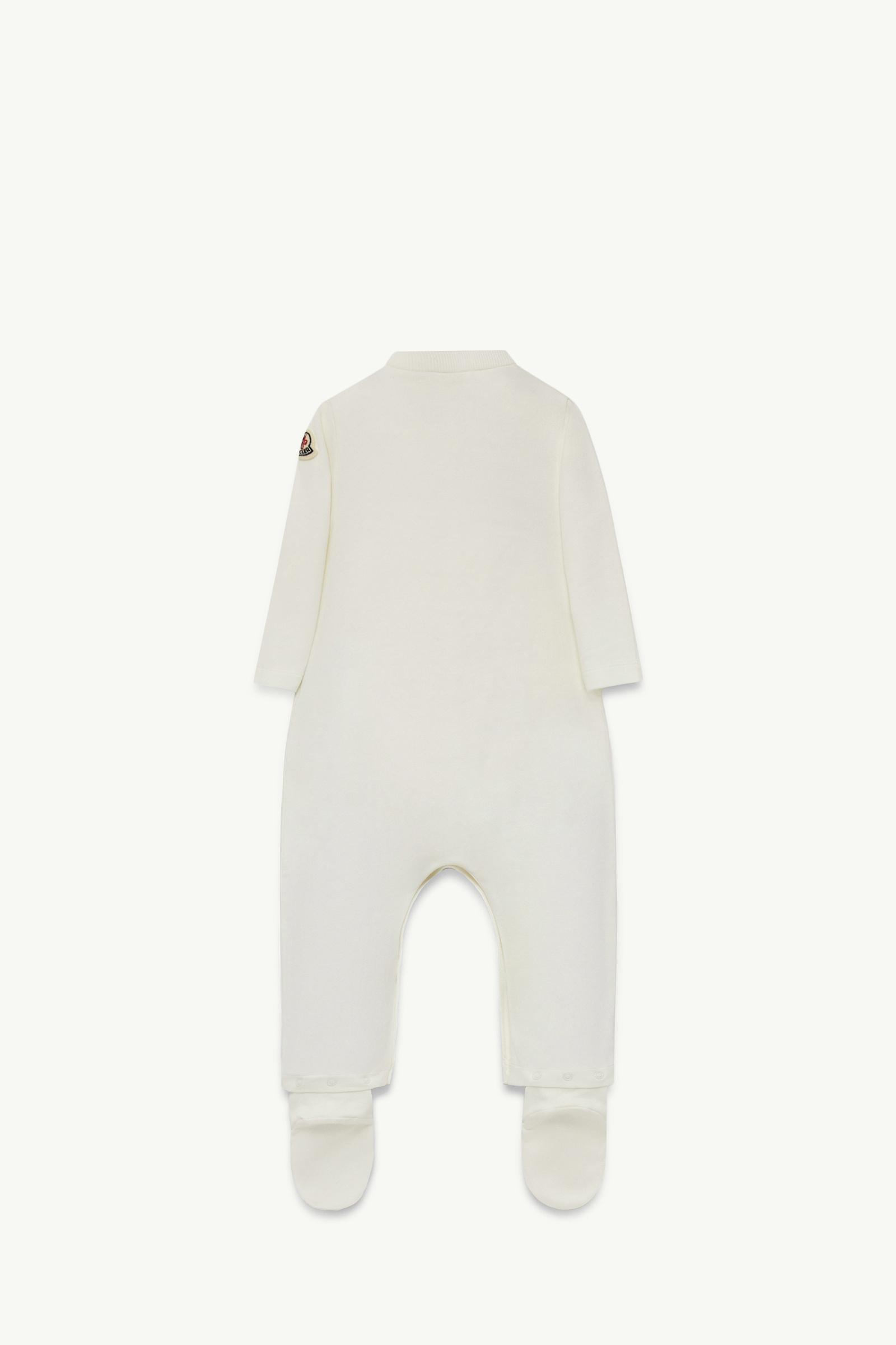 Teddy Bear Cotton Baby Grow Gender Neutral White Moncler 1
