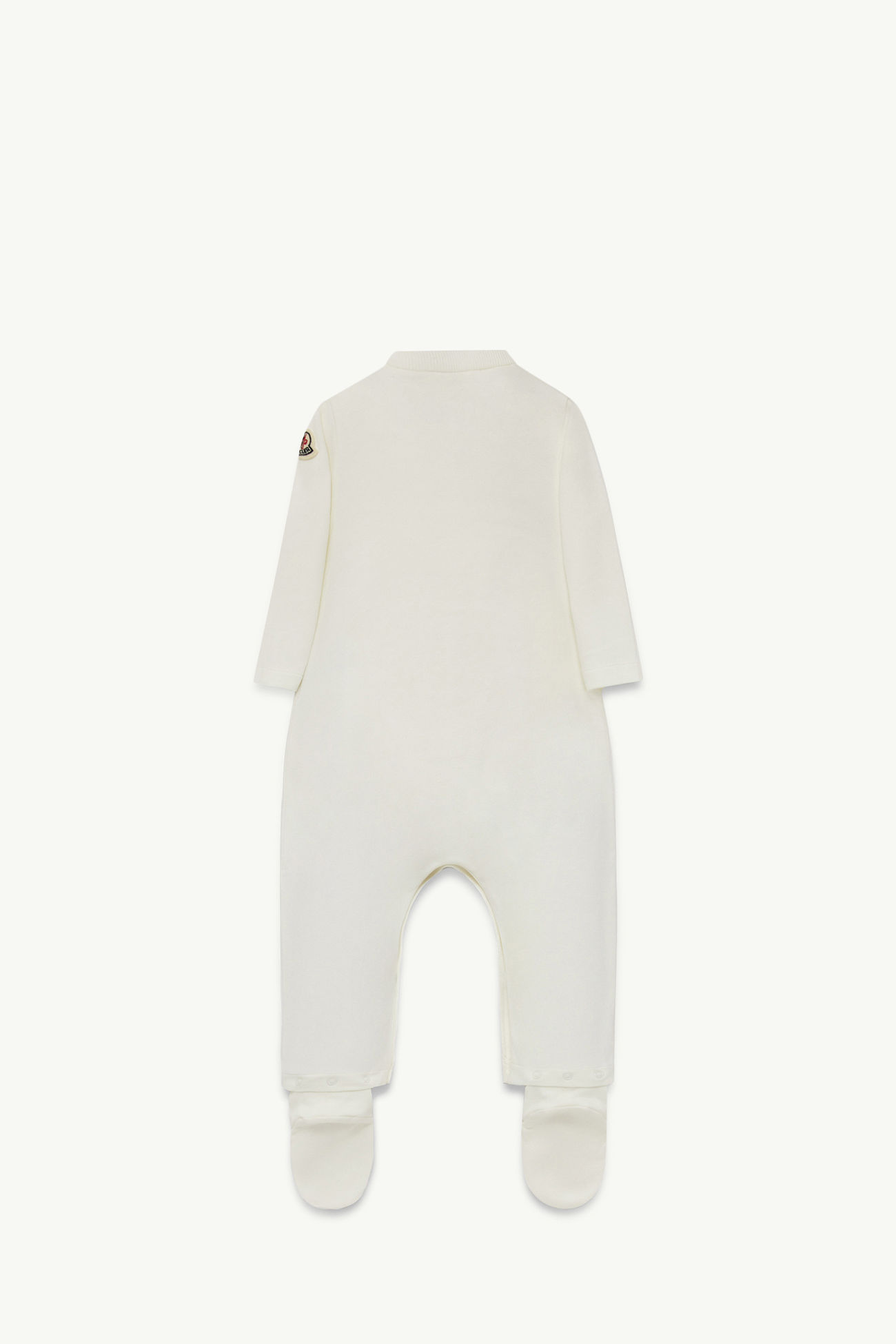 泰迪熊棉質嬰兒連身衣 中性 白色 Moncler 1
