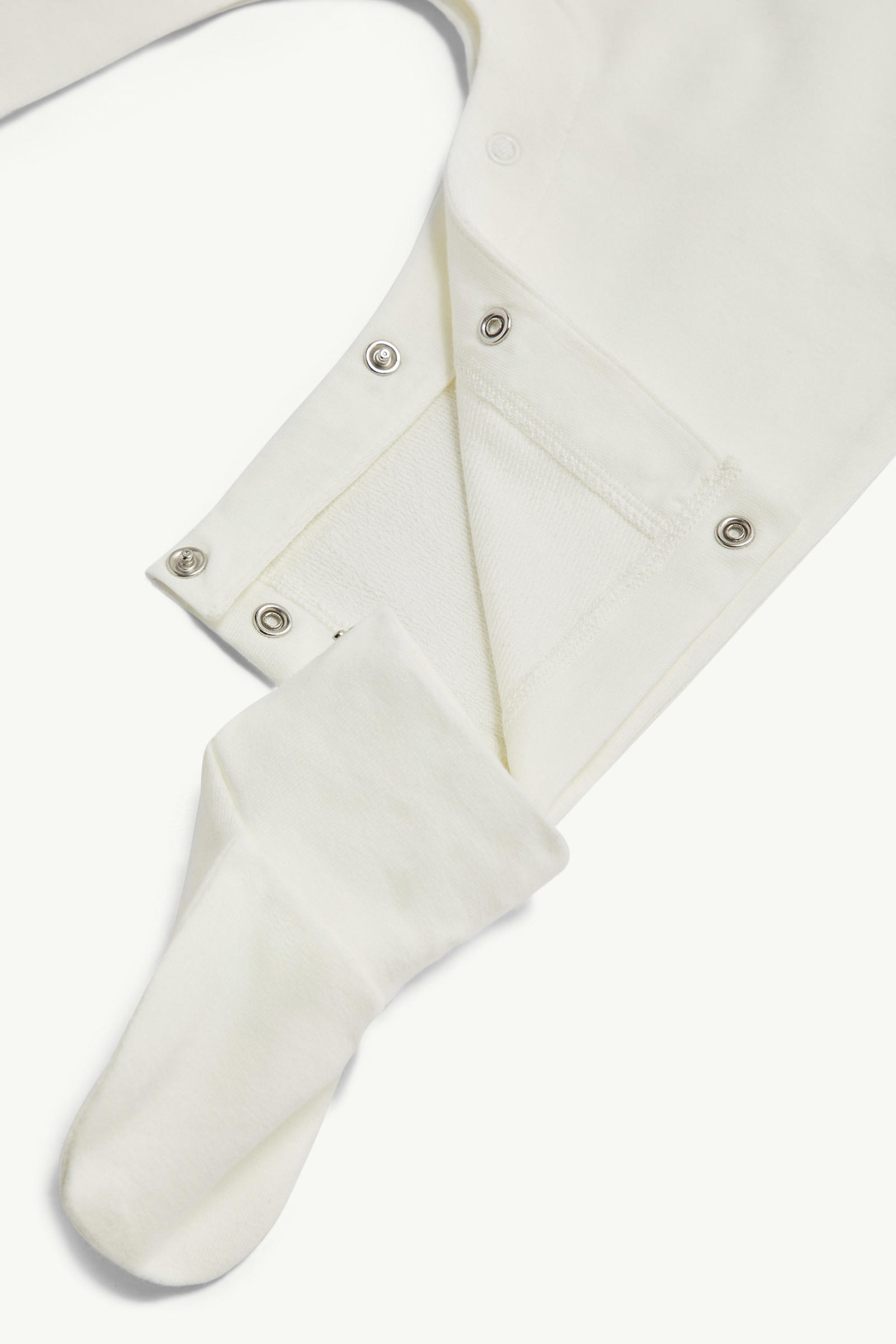Pelele de algodón efecto peluche De Género Neutro Blanco Moncler 3