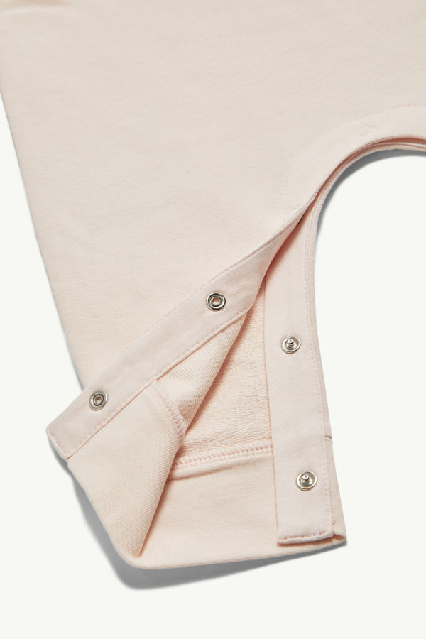 Pelele de algodón con logotipo De Género Neutro Rosado claro Moncler 3