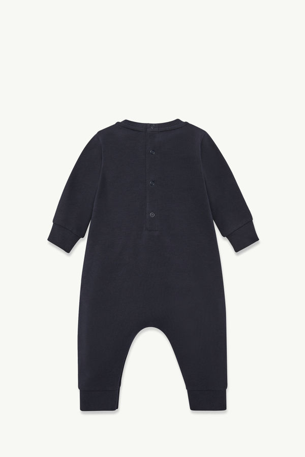 Logo Cotton Baby Grow Gender Neutral Night Blue Moncler 1