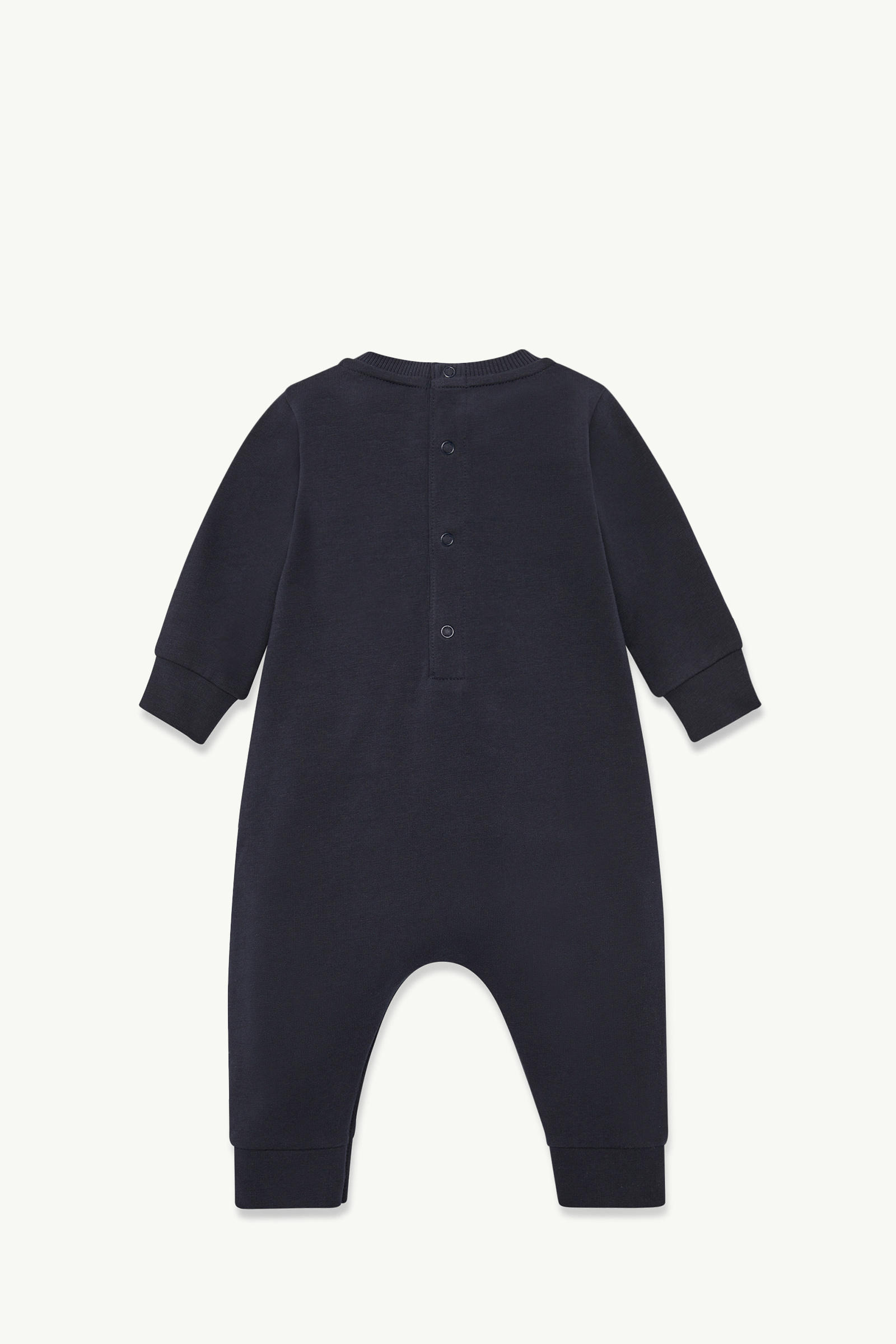 标识棉质婴儿连体衣 中性 午夜蓝 Moncler 1