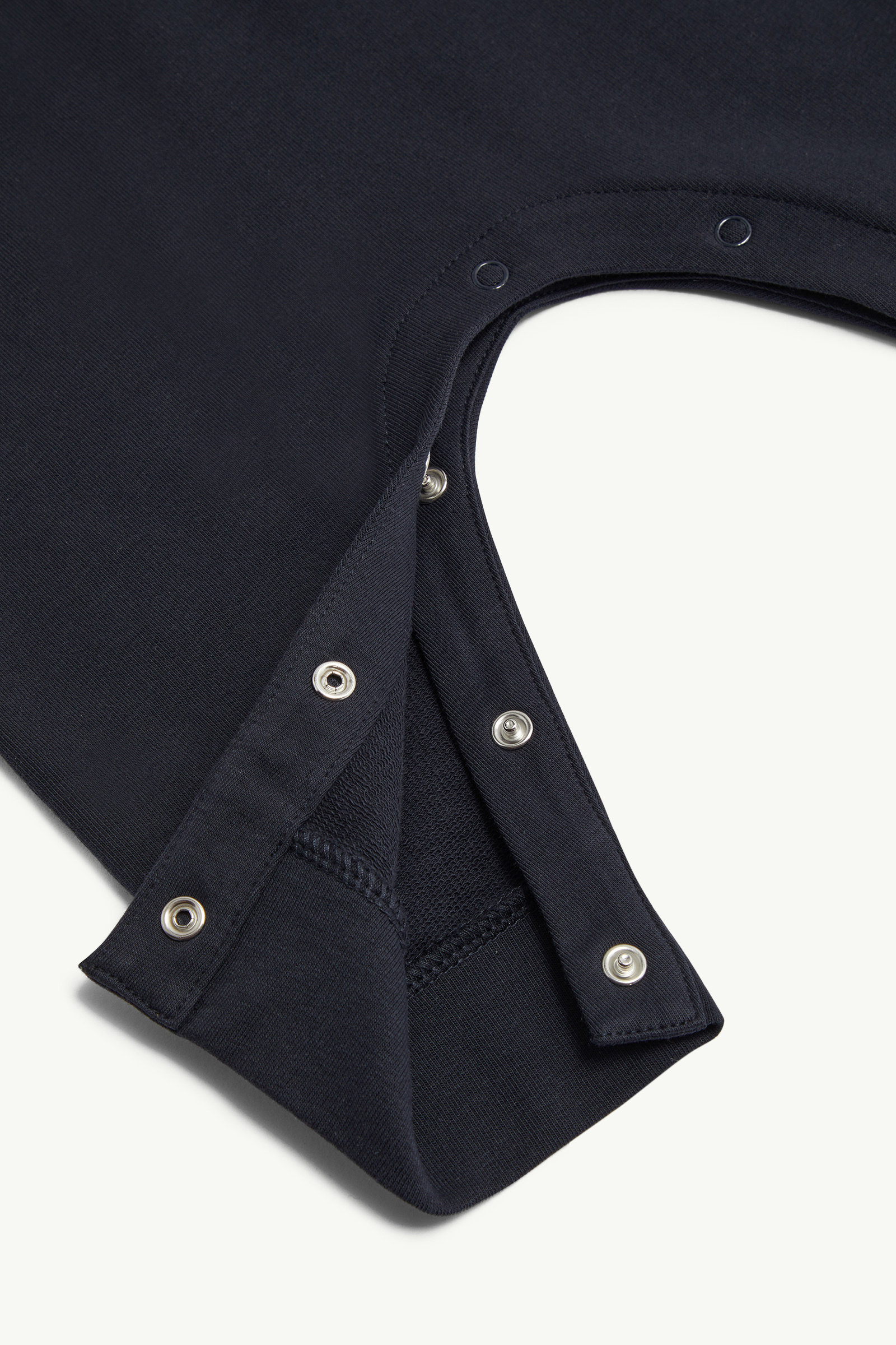 Barboteuse en coton à logo Mixte Bleu Nuit Moncler 3
