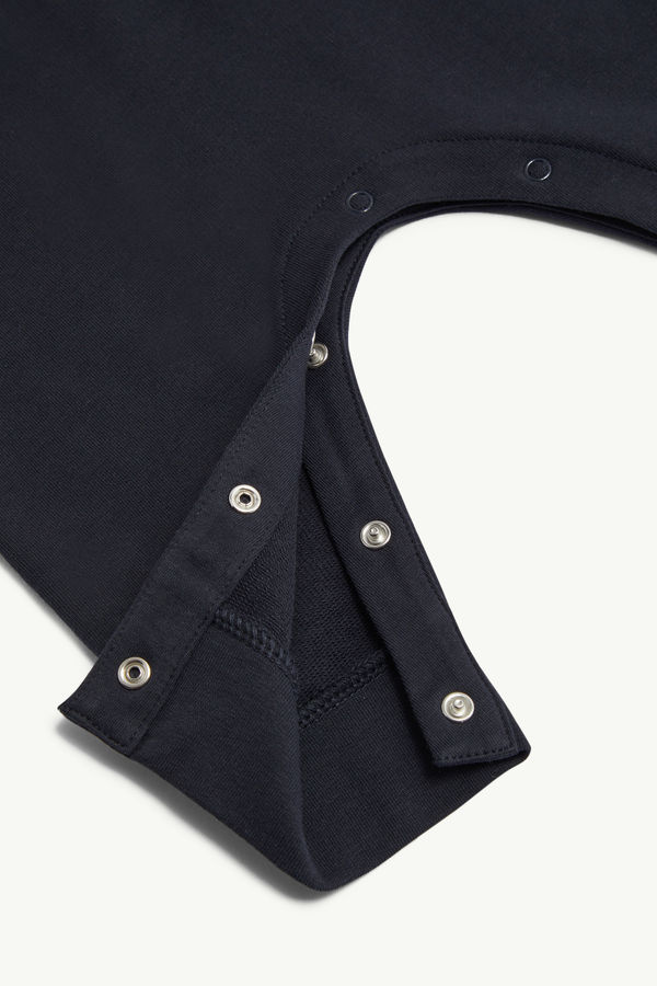 Pelele de algodón con logotipo De Género Neutro Azul Noche Moncler 3