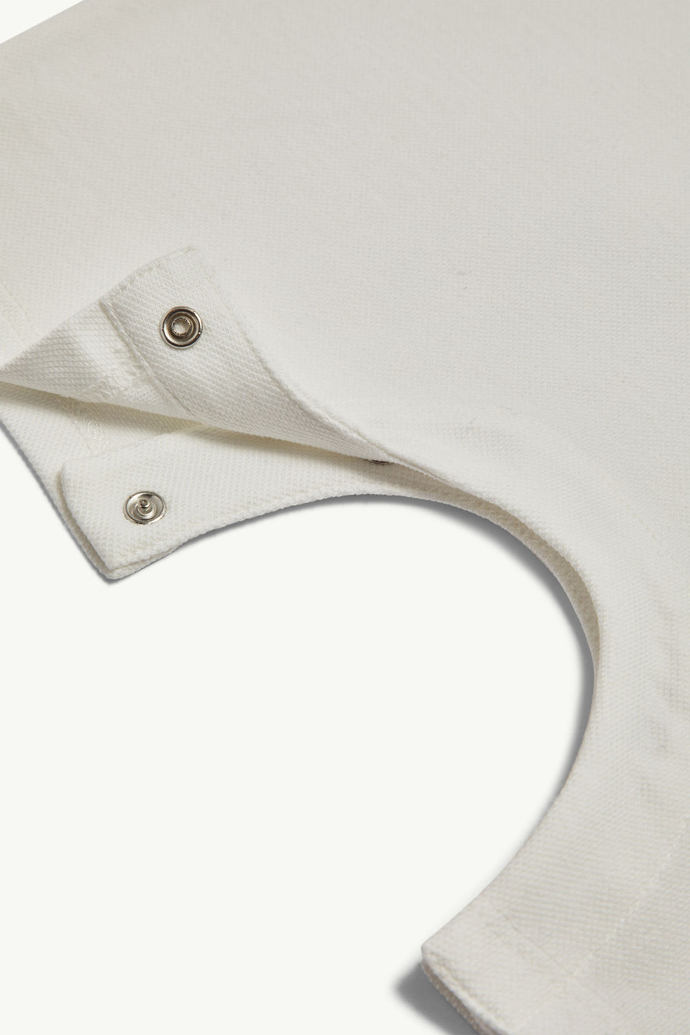 Barboteuse en coton à bords tricolores Garçon Blanc Moncler 3
