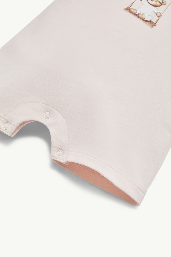 Pelele de algodón con motivo de osito de peluche De Género Neutro Rosado claro Moncler 3