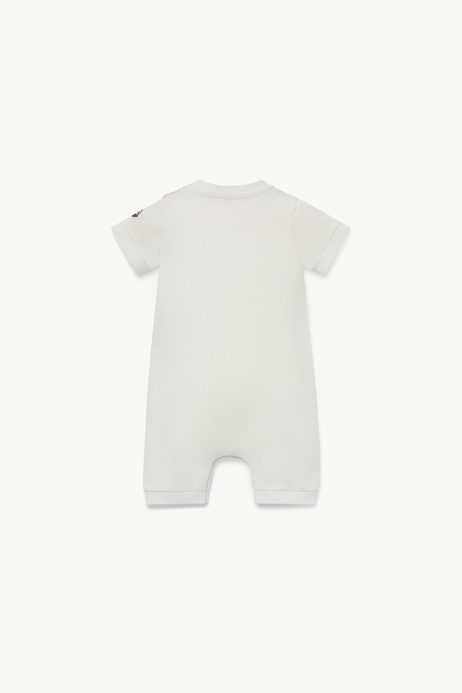 Tutina in cotone con motivo balena Bambino Bianco Moncler 1