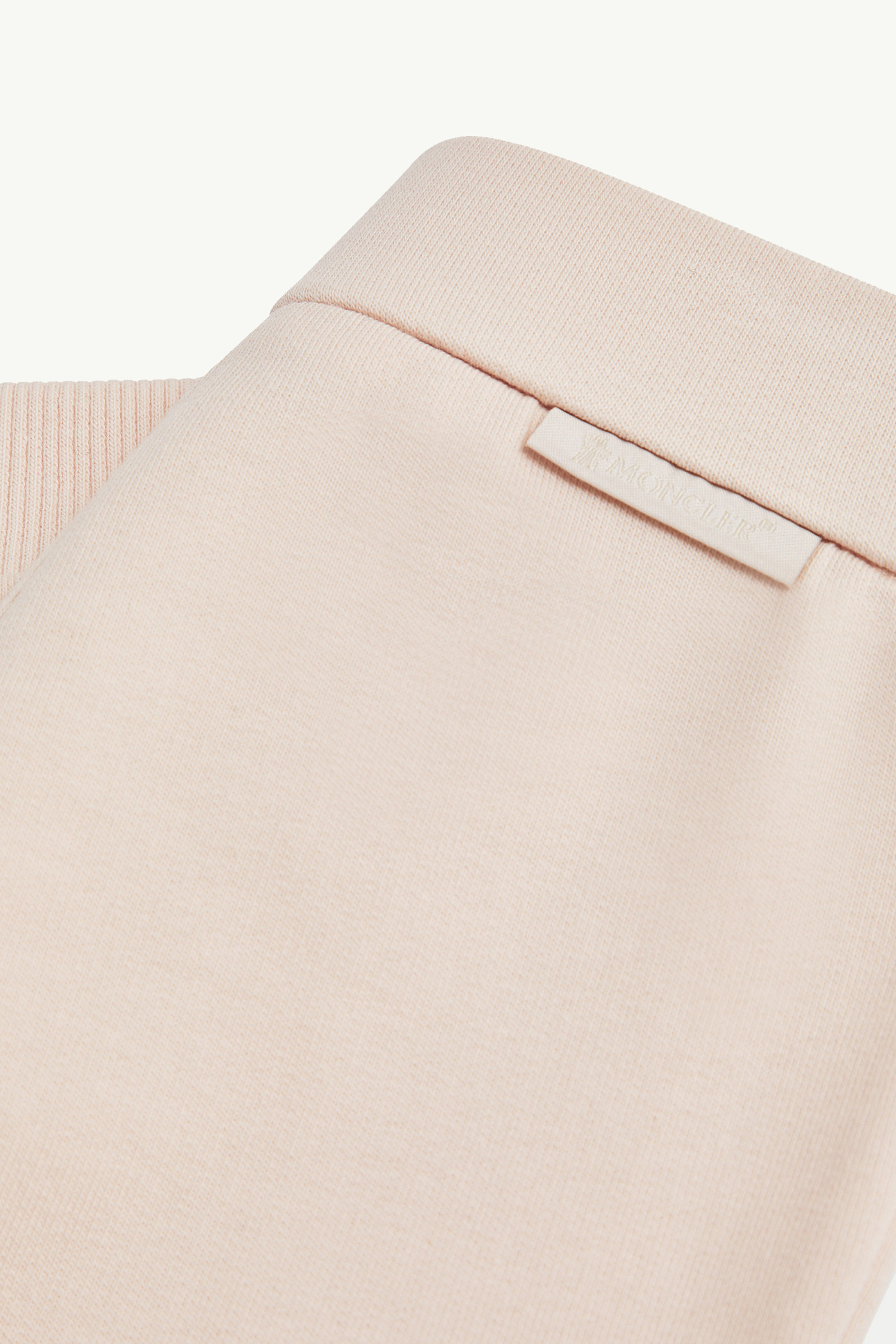 Conjunto de chándal de algodón con logotipo bordado Niña Rosado claro Moncler 4