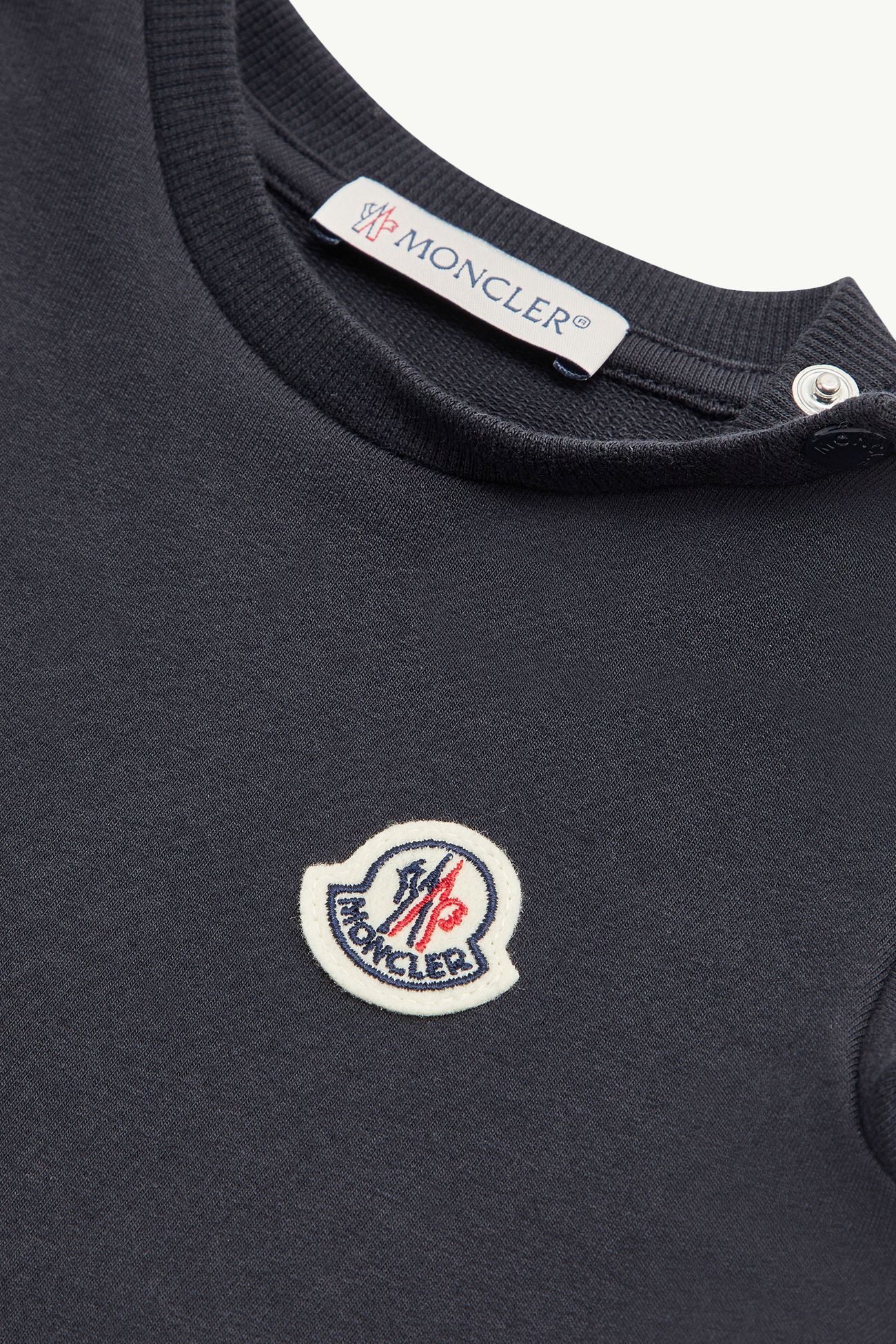 Tricolor-Trimmed Cotton Tracksuit Set Boy Navy Blue Moncler 2