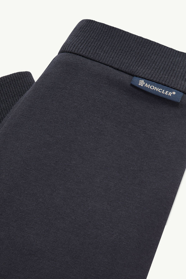 Tricolor-Trimmed Cotton Tracksuit Set Boy Navy Blue Moncler 4