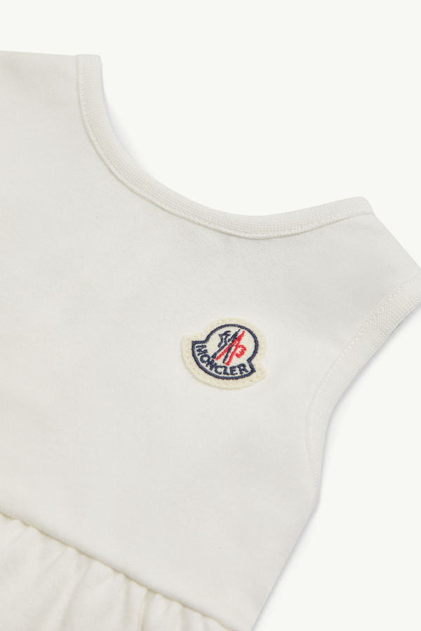 Baumwoll-Set mit Safari-Print Mädchen Weiß-Elfenbein Moncler 2