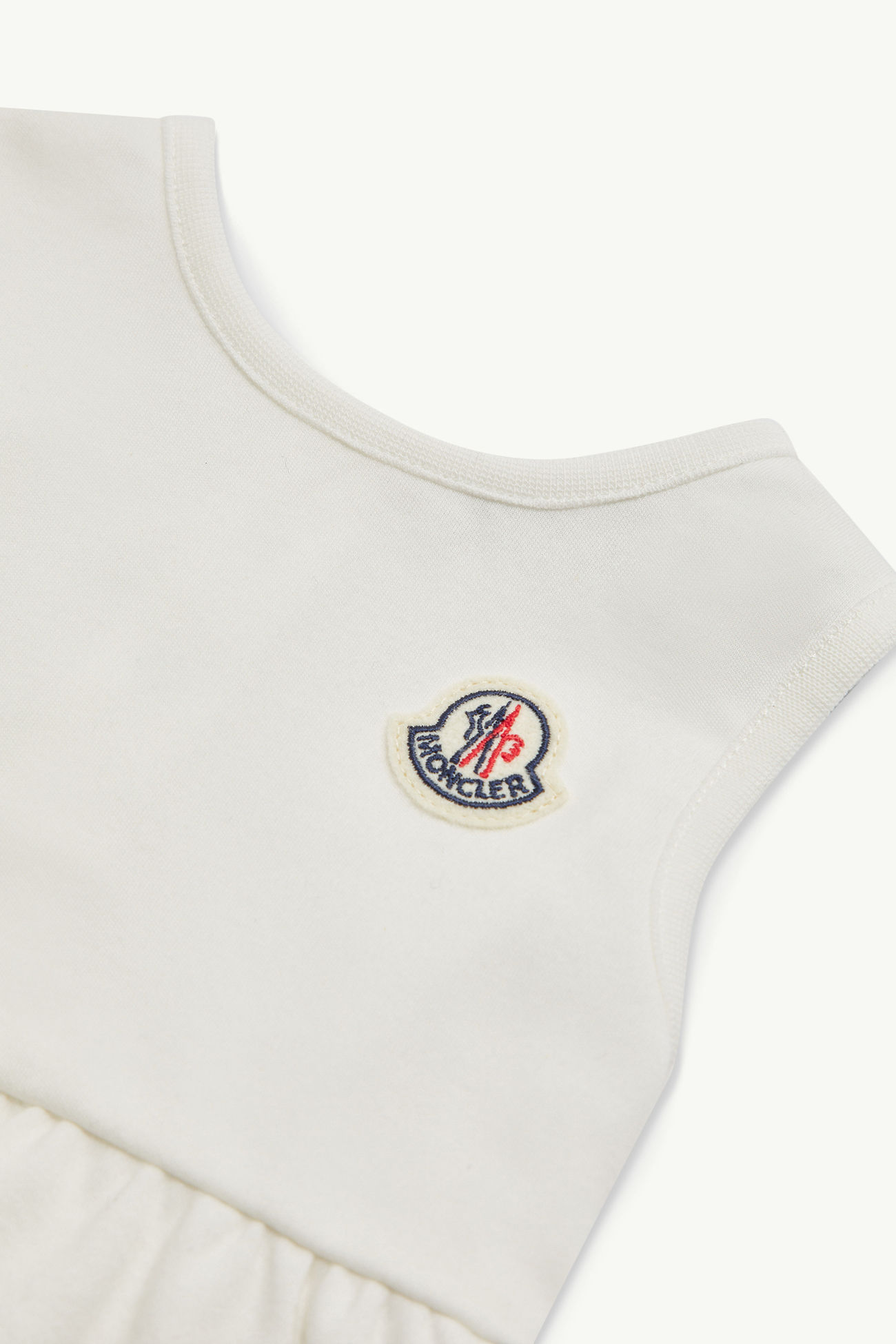 Set in cotone con stampa Safari Bambina Bianco Avorio Moncler 2